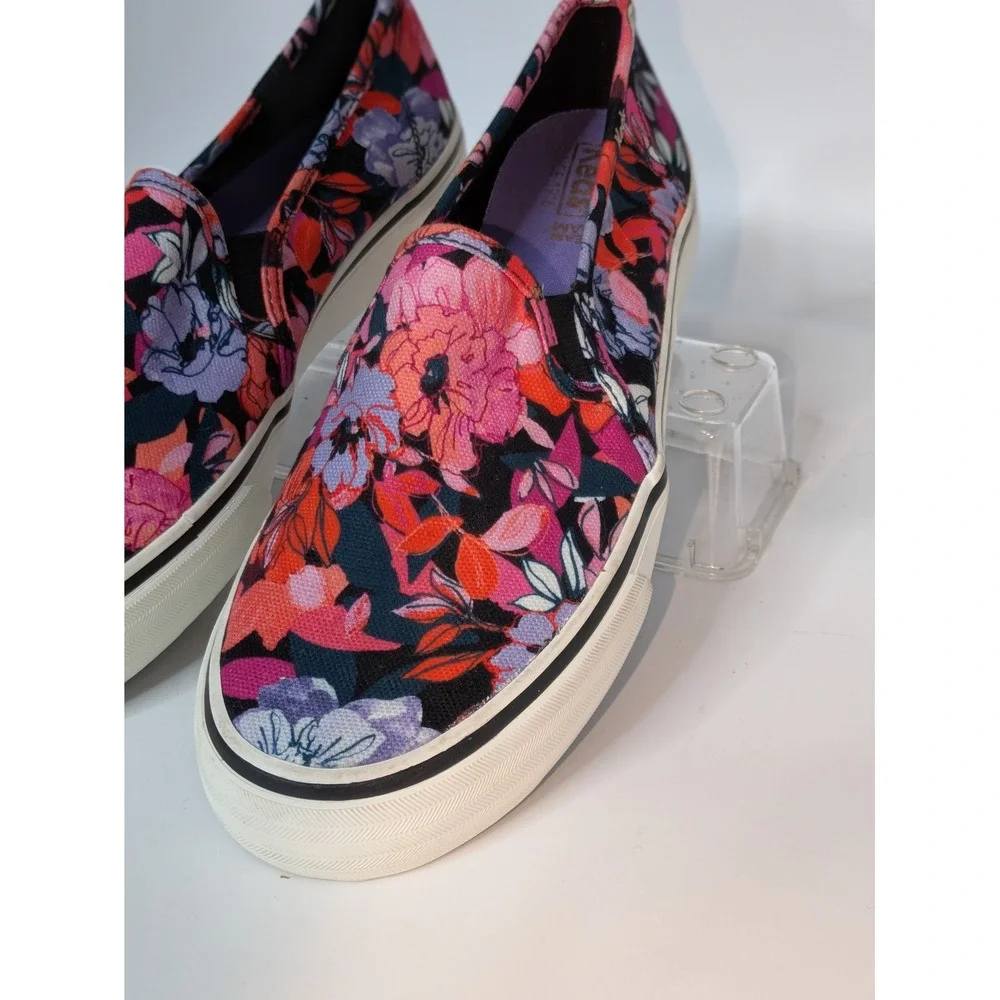 Keds Women's Size 9 Floral Slip On Sneakers Multicolor Canvas Dream Foam